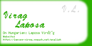 virag laposa business card